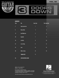 Guitar Play-Along Vol. 60 von 3 Doors Down 