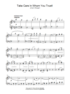 Take Care In Whom You Trust! von Johann Strauss II (Download) 