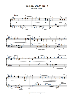 Prelude, Op. 11, No. 4 von Alexander Scriabin (Download) 