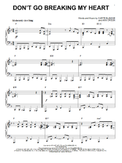 Don't Go Breaking My Heart [Jazz version] von Elton John (Download) 