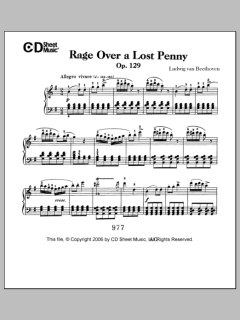 Rage Over A Lost Penny von Ludwig van Beethoven (Download) 