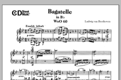 Bagatelle In B-flat Major, Woo 60 von Ludwig van Beethoven (Download) 