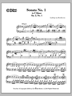 Sonata No. 1 In F Minor, Op. 2, No. 1 von Ludwig van Beethoven (Download) 
