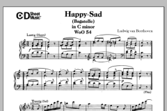 Happy-sad (bagatelle) In C Major (lustig-traurig), Woo 54 von Ludwig van Beethoven (Download) 