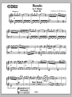 Rondo In C Major, Woo 48 von Ludwig van Beethoven (Download) 