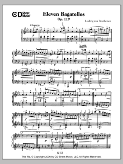 Bagatelles (11), Op. 119 von Ludwig van Beethoven (Download) 