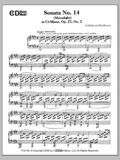 Sonata No. 14 In C-sharp Minor von Ludwig van Beethoven (Download) 