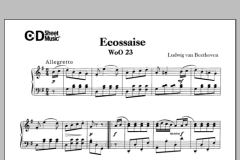 Ecossaise, Woo 23 von Ludwig van Beethoven (Download) 