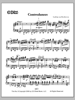 Contradances von Ludwig van Beethoven (Download) 