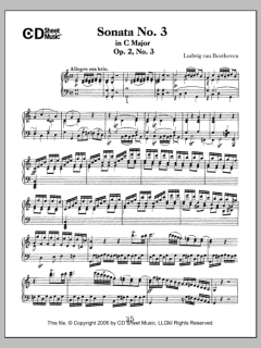 Sonata No. 3 In C Major, Op. 2, No. 3 von Ludwig van Beethoven (Download) 