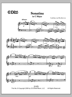 Sonatina in D Major von Ludwig van Beethoven (Download) 