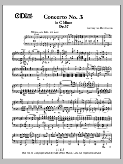 Concerto No. 3 in C Minor, Op. 37 von Ludwig van Beethoven (Download) 
