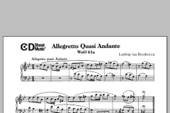 Allegretto Quasi Andante In G Minor, Woo 61a von Ludwig van Beethoven (Download) 