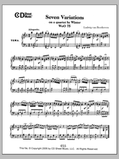 Variations (7) On A Quartet By Winter, Woo 75 von Ludwig van Beethoven (Download) 