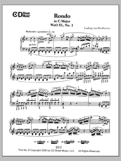 Rondo in C Major, Op. 51, No. 1 von Ludwig van Beethoven (Download) 