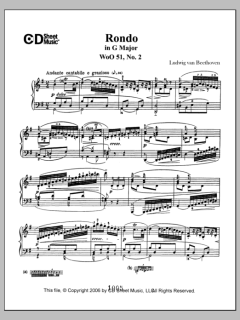 Rondo in G Major, Op. 51, No. 2 von Ludwig van Beethoven (Download) 