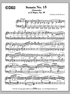 Sonata No. 15 In D Major von Ludwig van Beethoven (Download) 
