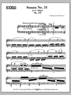 Sonata No. 31 In A-flat Major, Op. 110 von Ludwig van Beethoven (Download) 