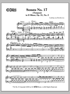 Sonata No. 17 In D Minor von Ludwig van Beethoven (Download) 