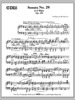 Sonata No. 28 In A Major, Op. 101 von Ludwig van Beethoven (Download) 