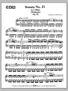 Sonata No. 21 In C Major von Ludwig van Beethoven (Download) 