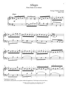 Allegro von George Frideric Handel (Download) 