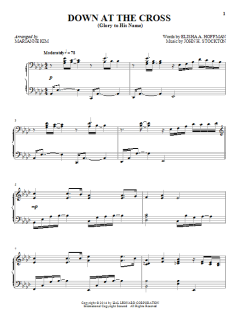 Down At The Cross (Glory To His Name) von Elisha A. Hoffman (Download) 