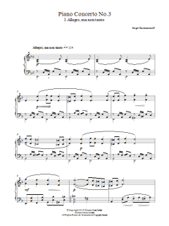 Piano Concerto No.3 - 1st Movement von Sergei Rachmaninov (Download) 