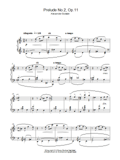 Prelude No.2, Op.11 von Alexander Scriabin (Download) 