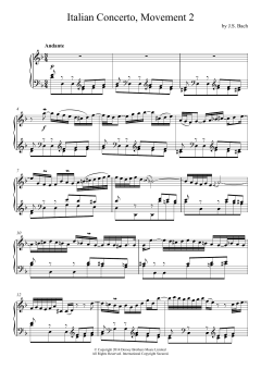 Italian Concerto (2nd Movement: Andante) (Download) 