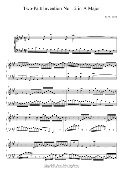 Two-Part Invention No. 12 in A Major (Download) 