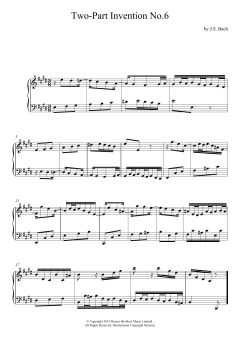 Two-Part Invention No. 6 In E Major (Download) 