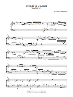 Prelude In G Minor Buxwv163 von Dietrich Buxtehude (Download) 