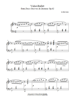Valse-Ballet, Op. 62 von Erik Satie (Download) 