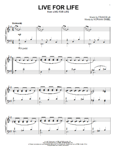 Live For Life von Francis Lai (Download) 