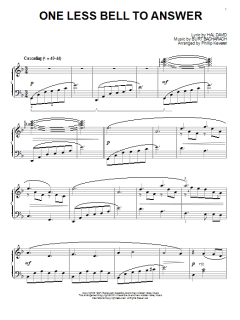 One Less Bell To Answer von Hal David (Download) 