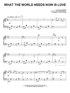 What The World Needs Now Is Love von Hal David (Download) 