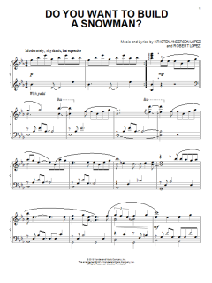 Do You Want To Build A Snowman? von Robert Lopez (Download) 