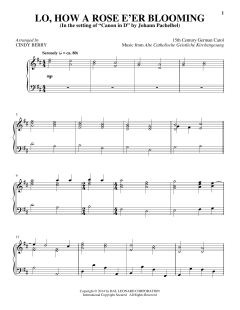 Lo, How A Rose E'er Blooming von Theodore Baker (Download) 