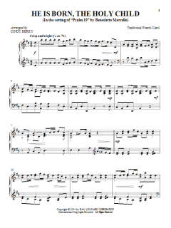 He Is Born, The Holy Child von Cindy Berry (Download) 