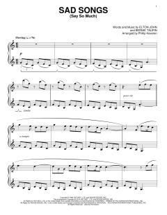 Sad Songs (Say So Much) [Classical version] von Elton John (Download) 