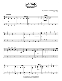 Largo von George Frideric Handel (Download) 
