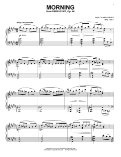 Morning von Edvard Grieg (Download) 