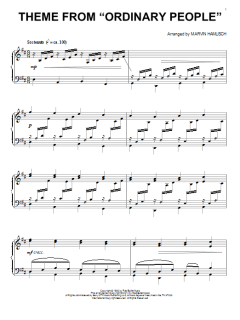 Theme From Ordinary People von Marvin Hamlisch (Download) 