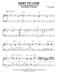 Easy To Love (You'd Be So Easy To Love) [Jazz version] von Cole Porter (Download) 