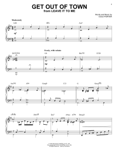 Get Out Of Town [Jazz version] von Cole Porter (Download) 
