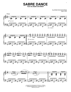 Sabre Dance von Aram Khachaturian (Download) 