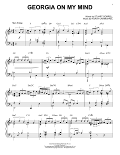 Georgia On My Mind [Jazz version] von Ray Charles (Download) 