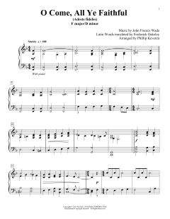 O Come, All Ye Faithful (Adeste Fideles) von Frederick Oakeley (Download) 