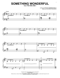 Something Wonderful von Rodgers & Hammerstein (Download) 